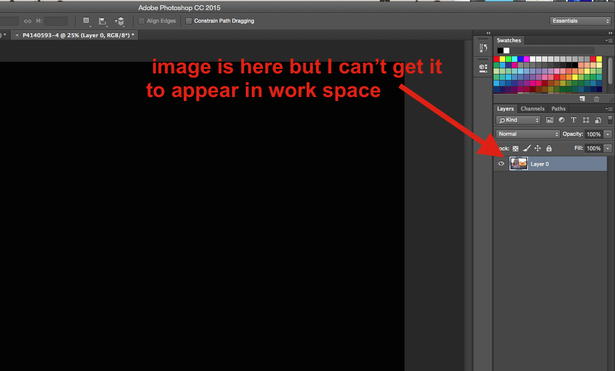 Solved Photoshop CS5.1 Can t see my opened workspace 2